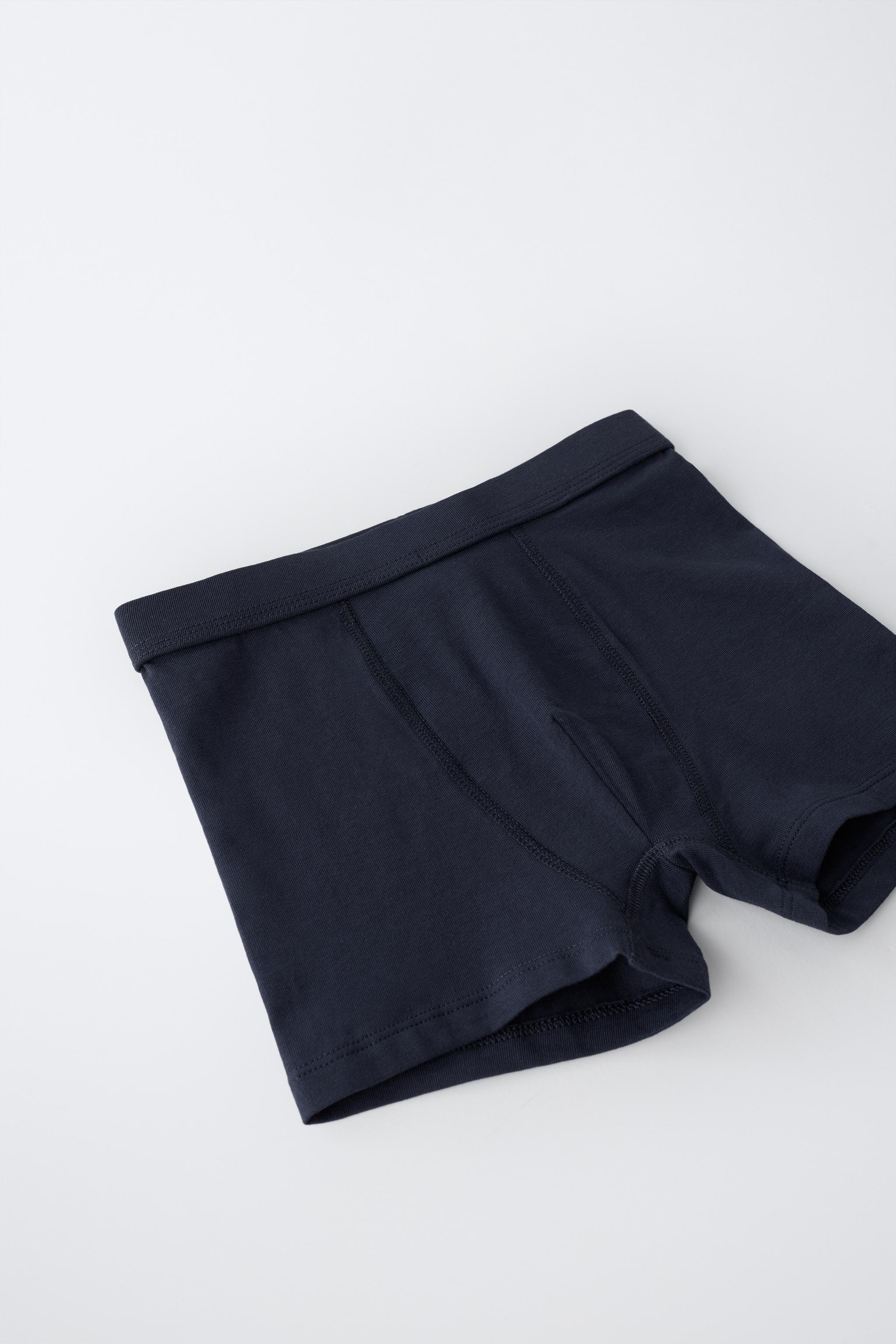 6-14 YEARS/ PACK OF FIVE STRIPED AND SOLID BOXERS